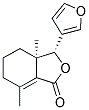 3-FURAN-3-YL-3A,7-DIMETHYL-3A,4,5,6-TETRAHYDRO-3H-ISOBENZOFURAN-1-ONE Struktur