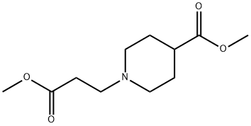 METHYL 1-(3-METHOXY-3-OXOPROPYL)-4-PIPERIDINECARBOXYLATE Struktur