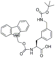 FMOC-L-3-AMINOMETHYLPHE(BOC) Struktur