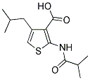 4-ISOBUTYL-2-(ISOBUTYRYLAMINO)THIOPHENE-3-CARBOXYLIC ACID Struktur