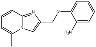 2-(5-METHYL-IMIDAZO[1,2-A]PYRIDIN-2-YLMETHYLSULFANYL)-PHENYLAMINE Struktur