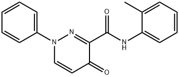 N-(2-METHYLPHENYL)-4-OXO-1-PHENYL-1,4-DIHYDRO-3-PYRIDAZINECARBOXAMIDE Struktur