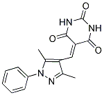 5-[(3,5-DIMETHYL-1-PHENYL-1H-PYRAZOL-4-YL)METHYLENE]PYRIMIDINE-2,4,6(1H,3H,5H)-TRIONE Struktur