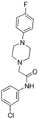 N-(3-CHLOROPHENYL)-2-(4-(4-FLUOROPHENYL)PIPERAZINYL)ETHANAMIDE Struktur