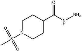 1-METHANESULFONYL-PIPERIDINE-4-CARBOXYLIC ACID HYDRAZIDE Struktur