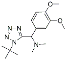 N-[(1-TERT-BUTYL-1H-TETRAZOL-5-YL)(3,4-DIMETHOXYPHENYL)METHYL]-N,N-DIMETHYLAMINE Struktur