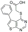 (5-PHENYL-THIENO[2,3-D]PYRIMIDIN-4-YLSULFANYL)-ACETIC ACID Struktur