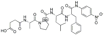 SUC-ALA-PRO-LEU-PHE-PNA Struktur