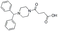 4-(4-BENZHYDRYLPIPERAZIN-1-YL)-4-OXOBUTANOIC ACID Struktur