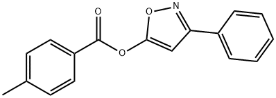 3-PHENYL-5-ISOXAZOLYL 4-METHYLBENZENECARBOXYLATE Struktur