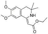 (6,7-DIMETHOXY-3,3-DIMETHYL-3,4-DIHYDRO-2H-ISOQUINOLIN-1-YLIDENE)-ACETIC ACID ETHYL ESTER Struktur