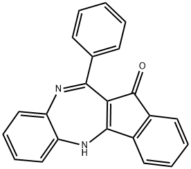 11-PHENYLBENZO[B]INDENO[2,3-F]1H-1,4-DIAZEPIN-12-ONE Struktur