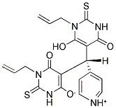 1-ALLYL-5-[(S)-(1-ALLYL-6-HYDROXY-4-OXO-2-THIOXO-1,2,3,4-TETRAHYDROPYRIMIDIN-5-YL)(PYRIDINIUM-4-YL)METHYL]-6-OXO-2-THIOXO-1,2,3,6-TETRAHYDROPYRIMIDIN-4-OLATE Struktur