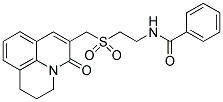 N-[2-[(2,3-DIHYDRO-5-OXO-(1H,5H)-BENZO[IJ]QUINOLIZIN-6-YL)METHYLSULPHONYL]ETHYL]BENZAMIDE Struktur