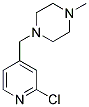 1-[(2-CHLOROPYRIDIN-4-YL)METHYL]-4-METHYLPIPERAZINE Struktur