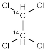 1,1,2,2-TETRACHLOROETHANE [1,2-14C] Struktur