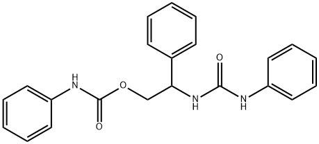 2-[(ANILINOCARBONYL)AMINO]-2-PHENYLETHYL N-PHENYLCARBAMATE Struktur