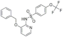 (3-(PHENYLMETHOXY)(2-PYRIDYL))((4-(TRIFLUOROMETHOXY)PHENYL)SULFONYL)AMINE Struktur