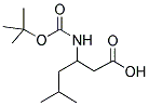 3-TERT-BUTOXYCARBONYLAMINO-5-METHYL-HEXANOIC ACID Struktur