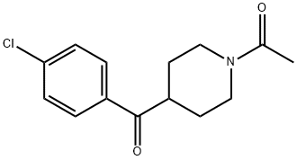 N-ACETYL-4-(4-CHLOROBENZOYL)-PIPERIDINE, 59084-15-0, 結(jié)構(gòu)式