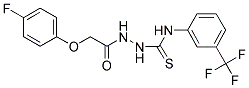 1-(2-(4-FLUOROPHENOXY)ACETYL)-4-(3-TRIFLUOROMETHYLPHENYL)THIOSEMICARBAZIDE Struktur