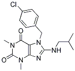 7-(4-CHLOROBENZYL)-8-(ISOBUTYLAMINO)-1,3-DIMETHYL-3,7-DIHYDRO-1H-PURINE-2,6-DIONE Struktur