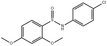 N-(4-CHLOROPHENYL)-2,4-DIMETHOXYBENZENESULFINAMIDE Struktur