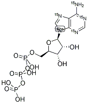 ADENOSINE 5'-TRIPHOSPHATE (U-15N5) Struktur