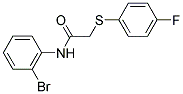 N-(2-BROMOPHENYL)-2-[(4-FLUOROPHENYL)SULFANYL]ACETAMIDE Struktur