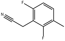 2,6-DIFLUORO-3-METHYLPHENYLACETONITRILE Struktur