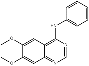 4-PHENYLAMINO-6,7-DIMETHOXYQUINAZOLINE Struktur