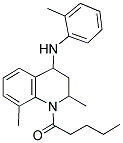 1-(4-(O-TOLUIDINO)-2,8-DIMETHYL-3,4-DIHYDROQUINOLIN-1(2H)-YL)PENTAN-1-ONE Struktur