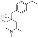 4-(4-ETHYLBENZYL)-1,2,5-TRIMETHYL-4-PIPERIDINOL Struktur