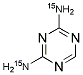 2,4-DIAMINO-15N2-1,3,5-TRIAZINE Struktur