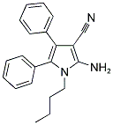 2-AMINO-1-BUTYL-4,5-DIPHENYL-1H-PYRROLE-3-CARBONITRILE Struktur