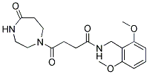 N'-(2,6-DIMETHOXYBENZYL)-HEXAHYDRO-C,5-DIOXO-1,4-DIAZEPIN-1-BUTANAMIDE Structure