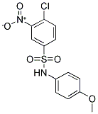 4-CHLORO-N-(4-METHOXY-PHENYL)-3-NITRO-BENZENESULFONAMIDE Struktur