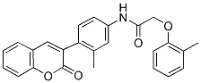 N-(3-METHYL-4-(2-OXO-2H-CHROMEN-3-YL)PHENYL)-2-(O-TOLYLOXY)ACETAMIDE Struktur