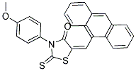 (5E)-5-(9-ANTHRYLMETHYLENE)-3-(4-METHOXYPHENYL)-2-THIOXO-1,3-THIAZOLIDIN-4-ONE Struktur