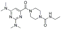 4-[(2,6-BIS(DIMETHYLAMINO)PYRIMIDIN-4-YL)CARBONYL]-N-ETHYLPIPERAZINE-1-CARBOXAMIDE