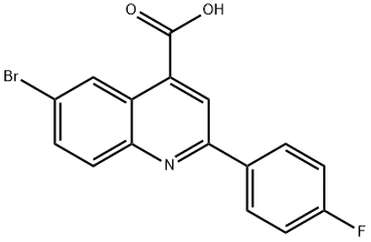 6-BROMO-2-(4-FLUORO-PHENYL)-QUINOLINE-4-CARBOXYLIC ACID Struktur