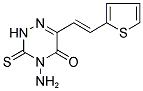 4-AMINO-6-[2-(2-THIENYL)VINYL]-3-THIOXO-3,4-DIHYDRO-1,2,4-TRIAZIN-5(2H)-ONE Struktur