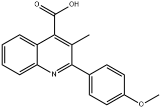 2-(4-METHOXYPHENYL)-3-METHYLQUINOLINE-4-CARBOXYLIC ACID Struktur