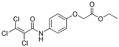 ETHYL 2-(4-[(2,3,3-TRICHLOROALLANOYL)AMINO]PHENOXY)ACETATE Struktur