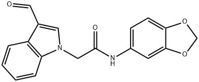 N-BENZO[1,3]DIOXOL-5-YL-2-(3-FORMYL-INDOL-1-YL)-ACETAMIDE price.