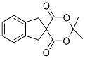 2,2-DIMETHYL-5-(2-INDANYL)-1,3-DIOXONE-4,6-DIONE Struktur