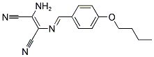 2-AMINO-1-(1-AZA-2-(4-BUTOXYPHENYL)VINYL)ETHENE-1,2-DICARBONITRILE Struktur