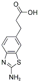 3-(2-AMINO-BENZOTHIAZOL-6-YL)-PROPIONIC ACID Struktur