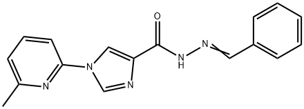 1-(6-METHYL-2-PYRIDINYL)-N'-[(E)-PHENYLMETHYLIDENE]-1H-IMIDAZOLE-4-CARBOHYDRAZIDE Struktur