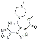 METHYL 1-(4-AMINO-1,2,5-OXADIAZOL-3-YL)-5-[(4-METHYLPIPERAZINO)METHYL]-1H-1,2,3-TRIAZOLE-4-CARBOXYLATE Struktur